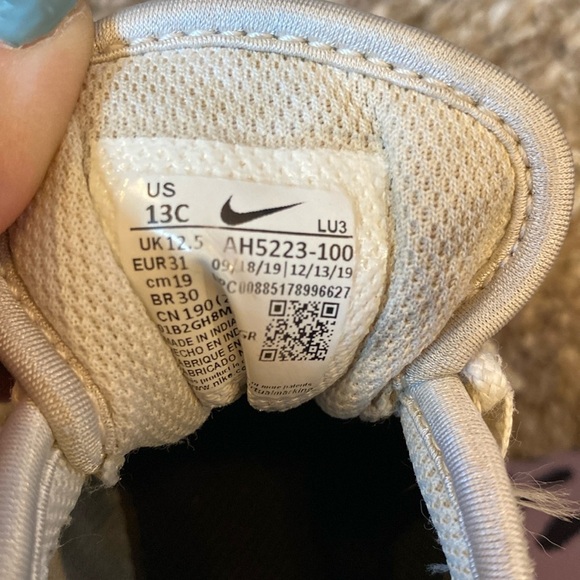 Kids Nike Air Max Shoes Size 13 White - Picture 4 of 5